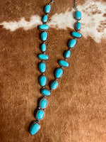 V Necklace Turquoise