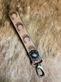 Tooled Leather Keychain