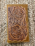 Floral Inlay Rodeo Wallet