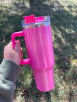 Pink Shimmer Tumbler Cup