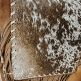 Bessie Cowhide Suede Fringe Purse by Countryside Co.