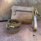 Cherry Bomb Cowhide Purse Crossbody with Wristlet - Dixies Western Wear 
