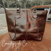 Jane Cowhide Concealed Carry Purse by Countryside Co.