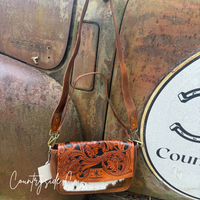 Grace Tooled Leather Purse by Countryside Co.
