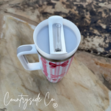 Pink Bow 40oz Insulated Tumbler Cup