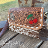 Lucky Charm Leather and Cowhide Purse