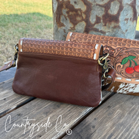 Lucky Charm Leather and Cowhide Purse