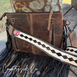 Checkered Howdy Conceal Carry Leather Purse