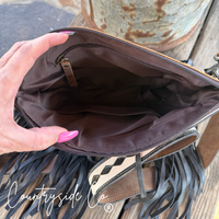 Checkered Howdy Conceal Carry Leather Purse