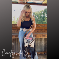 Checkered Howdy Conceal Carry Leather Purse
