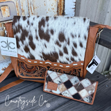 Magdalene Concealed Carry Cowhide Purse and Wallet BUNDLE