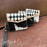 Cassie Checkered Wallet Wristlet - Dixies Western Wear 