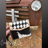 Cassie Checkered Wallet Wristlet - Dixies Western Wear 