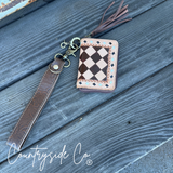 The Saddle Bum Checkered Mini Wallet Keychain - Dixies Western Wear 