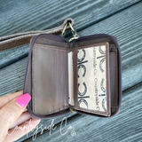 The Saddle Bum Checkered Mini Wallet Keychain - Dixies Western Wear 