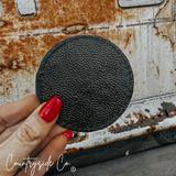 Handmade Cowhide Coaster Set by Countryside Co.