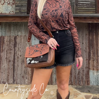 Grace Tooled Leather Purse by Countryside Co.