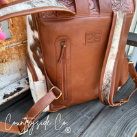 Mesa Cowhide Conceal Carry Backpack Laptop Bag by Countryside Co.