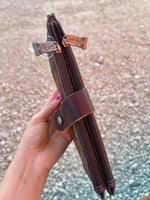 Cowhide Tooled Wallet