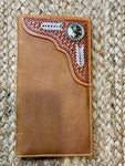 Basket Weave Rawhide Rodeo Wallet