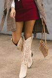 SALE The Out West Tall Cowboy Boot in Cream