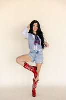 SALE The Pistola Red Cowboy Boot