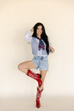 SALE The Pistola Red Cowboy Boot