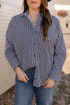 SALE The Emery Top in Navy