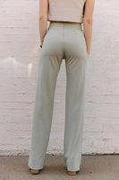 SALE The Zoey Stretch Trouser In Sage