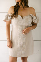 SALE The Daphne Dress in Taupe