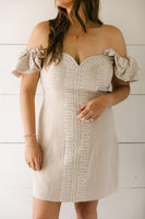 SALE The Daphne Dress in Taupe