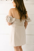 SALE The Daphne Dress in Taupe