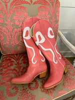 SALE The Adina Pink Bow Cowboy Boot
