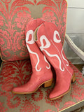 SALE The Adina Pink Bow Cowboy Boot