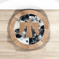 Thunderbird cowhide Rug