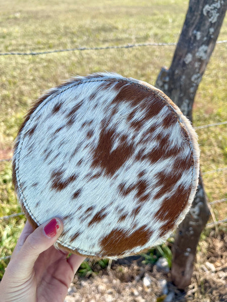 Brown Cowhide Jewelry Box