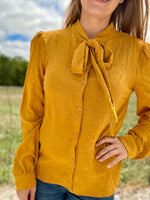 BUSINESS BABE TOP MUSTARD