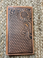 Basket Weave Sunflower Rodeo Wallet