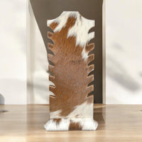 Deluxe tan Cowhide necklace display