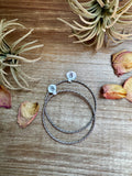Sterling Silver Rope Bangle Bracelet