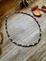 Sterling Silver Torpedo & Purple Spiny Oyster Choker – 14-Inch