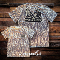 New !!! Whitetail Co. Old Tree Bark Camo Faded Pocket Tee