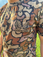 New !!! Whitetail Co. Old Dark Camo Faded Pocket Tee