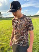 New !!! Whitetail Co. Old Dark Camo Faded Pocket Tee