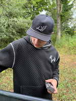 New Whitetail Co. Rut Line Waffle Hoodie Black