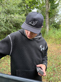 New Whitetail Co. Rut Line Waffle Hoodie Black