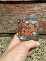 On the Rocks Glass Bareback Horse