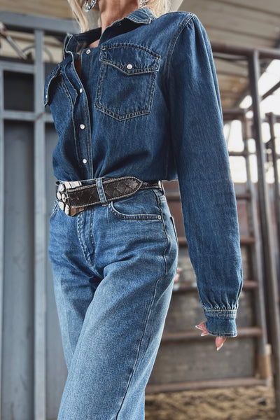 SALE The Rory Denim Top