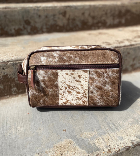 All Cowhide Toiletry Bag