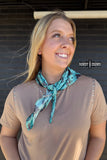 SMALL Turquoise Nights Wild Rag - Dixies Western Wear 